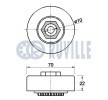 RUVILLE Saptırma / kılavuz kasnağı, V-ribbed belt Ø: 70mm — Chevrolet Spark (2)