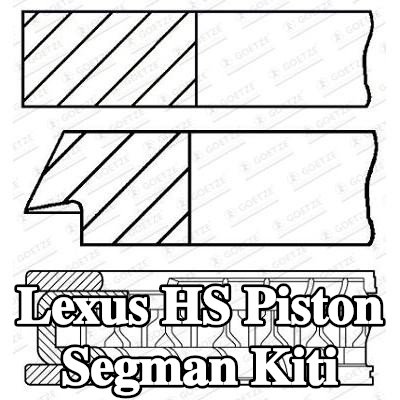 GOETZE ENGINE Piston Segman Kiti — Lexus Hs