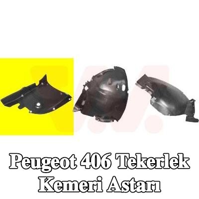 VAN WEZEL Tekerlek kemeri kaplaması Sağ Ön, Plastik — Peugeot 406