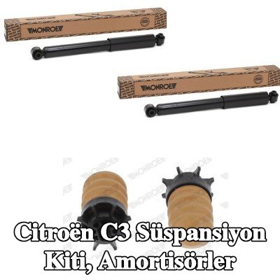MONROE Süspansiyon kiti, amortisörler — 2002 Citroën C3