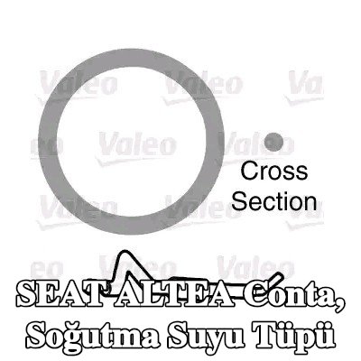 VALEO Conta, soğutma suyu tüpü — 2008 SEAT Altea