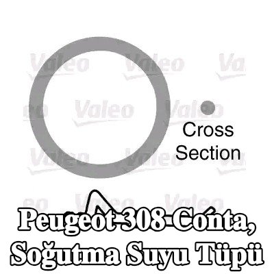 VALEO Conta, soğutma suyu tüpü — 2012 Peugeot 308