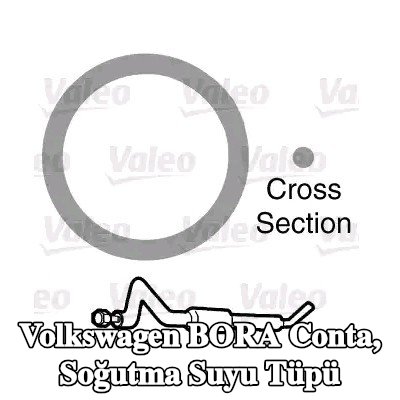 VALEO Conta, soğutma suyu tüpü — Volkswagen Bora