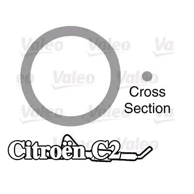 VALEO حشية مانعة للتسرب، أنبوب سائل التبريد — Citroën C2