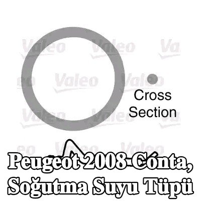 VALEO Conta, soğutma suyu tüpü — Peugeot 2008