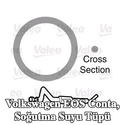 VALEO Conta, soğutma suyu tüpü — Volkswagen Eos
