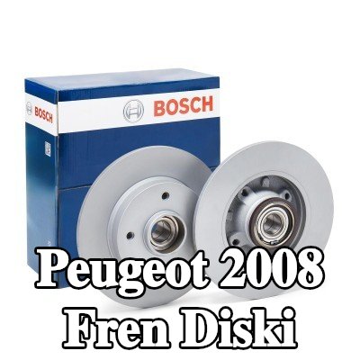 BOSCH Fren diski Dış Çap: 244mm, düz, Kaplamalı, ABS sensör halkalı, tekerlek yatağı ile — Peugeot 2008