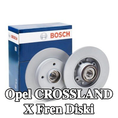 BOSCH Fren diski Dış Çap: 244mm, düz, Kaplamalı, ABS sensör halkalı, tekerlek yatağı ile — Opel Crossland X