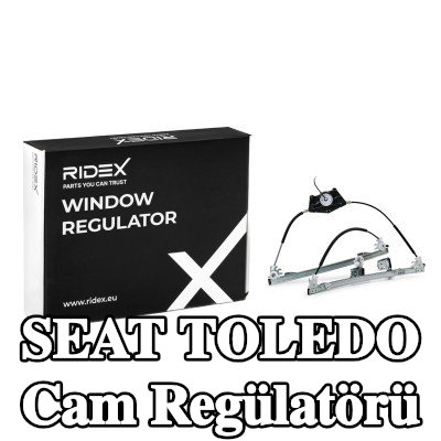 RIDEX Cam regülatörü Sağ Ön, Elektrikli, elektrik motoru olmadan — 1997 SEAT Toledo