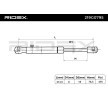 RIDEX Bagaj kapağı destek kolu Arka, her iki taraf, 313, 5mm — Peugeot 408 (5)