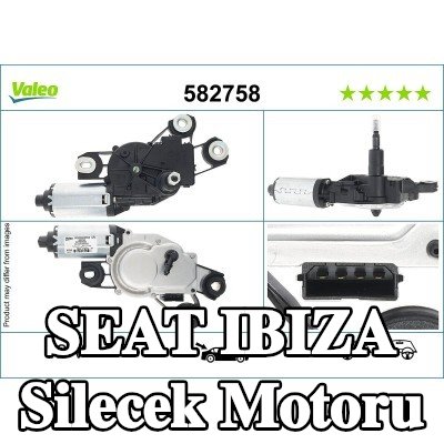 VALEO Silecek motoru Arka, 12V — 2012 SEAT Ibiza