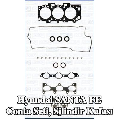 AJUSA Conta seti, silindir kafası Sağ, silindir kafası contası ile, valf gövdesi contalı — 2000 Hyundai Santa Fe