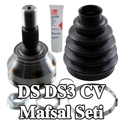 FEBI BILSTEIN Ön aks sol CV mafsal kiti, Ön Aks Sağ, Tekerlek Tarafı, somunlu, gres ile — 2016 DS Ds3