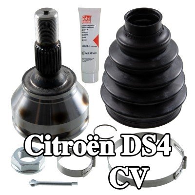 FEBI BILSTEIN طقم مفصل CV المحور الأمامي الأيسر, المحور الأمامي الأيمن, جانب العجلة, مع صمولة, مع شحم — Citroën Ds4