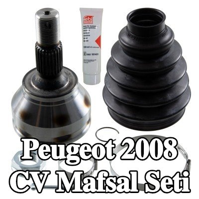 FEBI BILSTEIN Ön aks sol CV mafsal kiti, Ön Aks Sağ, Tekerlek Tarafı, somunlu, gres ile — Peugeot 2008