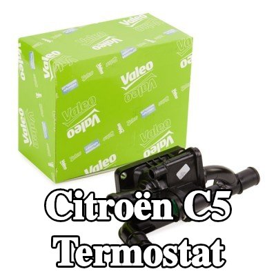 VALEO Termostat 83°C, conta/sızdırmazlık elemanları ile — 2010 Citroën C5