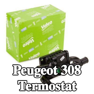 VALEO Termostat 83°C, conta/sızdırmazlık elemanları ile — 2007 Peugeot 308