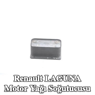 MAHLE Conta/sızdırmazlık elemanları ile motor yağı soğutucusu, yağ filtresi muhafazası olmadan — Renault Laguna
