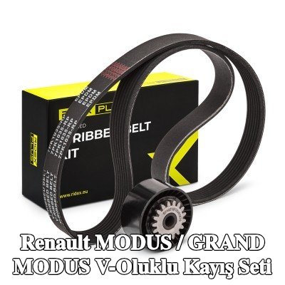 RIDEX PLUS V-Oluklu Kayış Seti — Renault Modus / Grand Modus