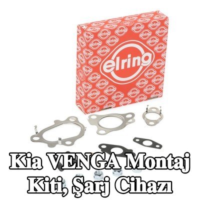 ELRING Montaj Kiti, conta/sızdırmazlık elemanları ile şarj cihazı, cıvata/vida ile — Kia Venga