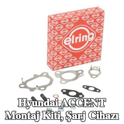ELRING Montaj Kiti, conta/sızdırmazlık elemanları ile şarj cihazı, cıvata/vida ile — Hyundai Accent