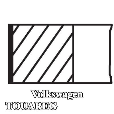 MAHLE مجموعة حلقات المكبس — 2012 Volkswagen Touareg