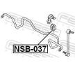 FEBEST Ön aks stabilizatör çubuğu burcu, 26mm — 2003 Nissan Murano (2)