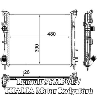 MAHLE Motor radyatörü — 2012 Renault Symbol / Thalia