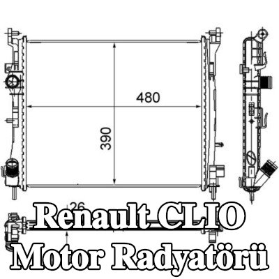 MAHLE Motor radyatörü — Renault Clio