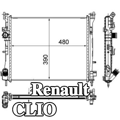 MAHLE مبرد المحرك — Renault Clio