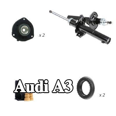 RIDEX مجموعة التعليق، ممتصات الصدمات — 2012 Audi A3