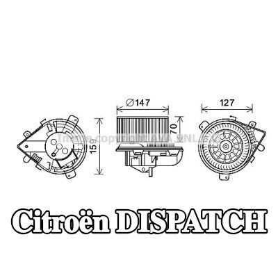 PRASCO محرك منفاخ التدفئة — 2000 Citroën Dispatch