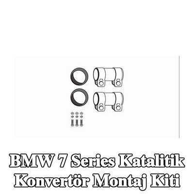 HJS Boru konektörlü katalitik konvertör montaj kiti — 1995 BMW 7 Series