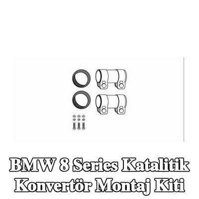 HJS Boru konektörlü katalitik konvertör montaj kiti — BMW 8 Series