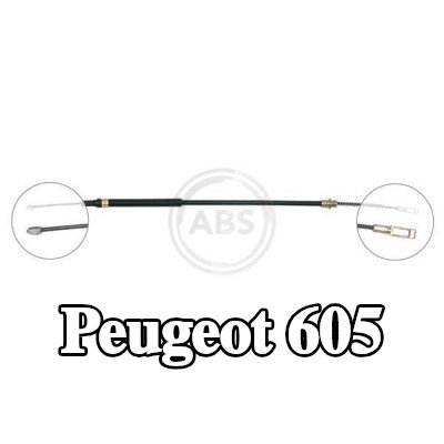 A.B.S. كابل فرامل اليد 635mm — Peugeot 605