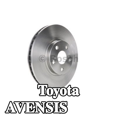 BOSCH القطر الخارجي لقرص المكابح: 275mm, مُهوى, مزود بفتحات تهوية داخلية, مشحم — 2000 Toyota Avensis