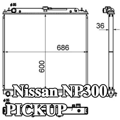 MAHLE مبرد المحرك — Nissan Np300 Pickup