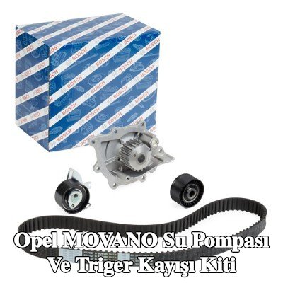 BOSCH Su pompası ve triger kayışı kiti Diş Sayısı: 116, Width: 25, 4mm — Opel Movano