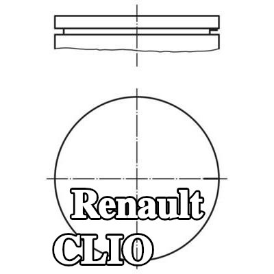 MAHLE مكبس بدون قناة تبريد — 1990 Renault Clio
