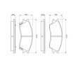 BOSCH Fren balatası seti 16mm, montaj kılavuzu ile — Hyundai Pony (10)