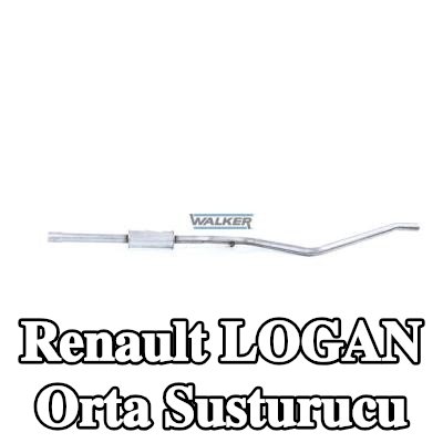 WALKER Orta susturucu 1750mm, montaj parçaları olmadan — 2004 Renault Logan