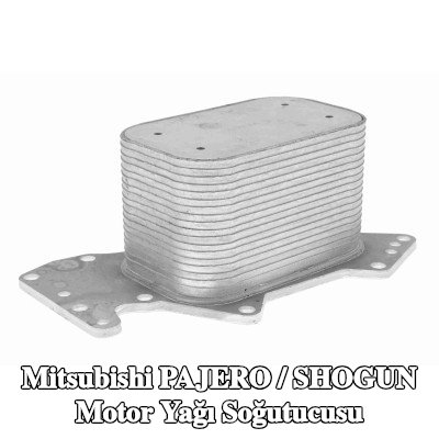 VEMO Conta/sızdırmazlık elemanı olmayan motor yağı soğutucusu, Orijinal VEMO Kalitesi — Mitsubishi Pajero / Shogun