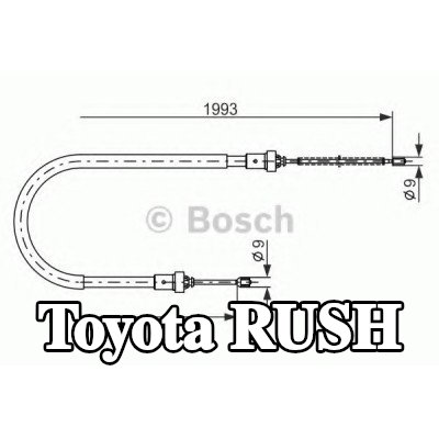 BOSCH كابل فرامل اليد 1993mm — Toyota Rush