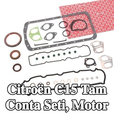 ELRING Tam Conta Seti, krank mili contalı motor, valf gövdesi contalı, silindir kafası contası olmadan — Citroën C15