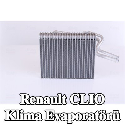 NISSENS Boru ile klima evaporatörü — Renault Clio