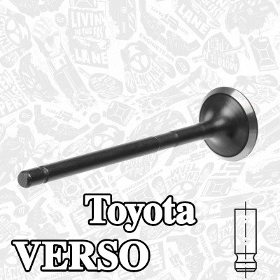 ET ENGINETEAM صمام العادم ساق الصمام المطلي بالنيتريد — Toyota Verso