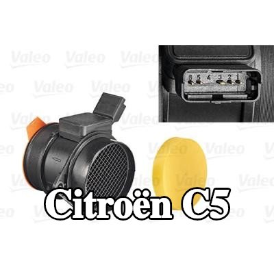 VALEO مستشعر تدفق الهواء الكلي 12V, مع مستشعر درجة حرارة الهواء المدمج — 2002 Citroën C5