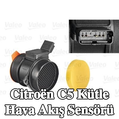VALEO Kütle hava akış sensörü 12V, entegre hava sıcaklığı sensörlü — 2002 Citroën C5