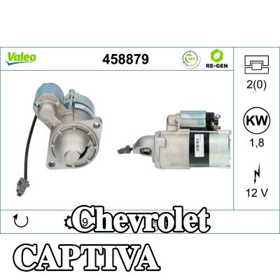VALEO محرك التشغيل 1, 8kW — Chevrolet Captiva