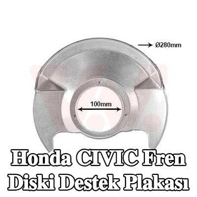 VAN WEZEL Fren diski destek plakası Ön Aks — 2000 Honda Civic